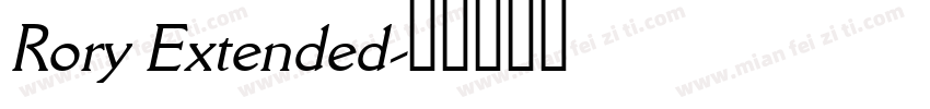 Rory Extended字体转换